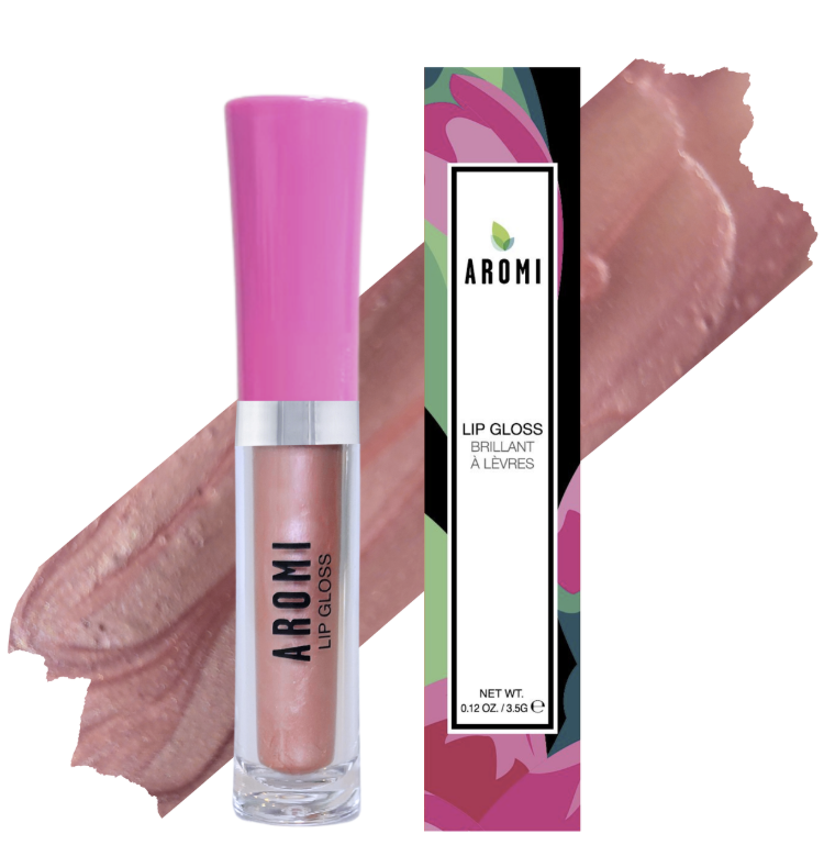 Aromi Beauty Lip Gloss - Peach Cobbler