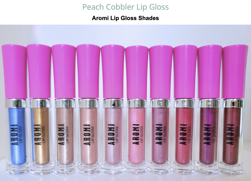 Aromi Beauty Lip Gloss - Peach Cobbler