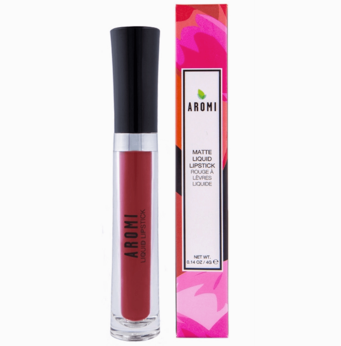 Aromi Beauty Matte Liquid Lipstick, Brick Red
