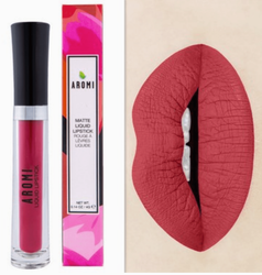 Aromi Beauty Matte Liquid Lipstick, Brick Red