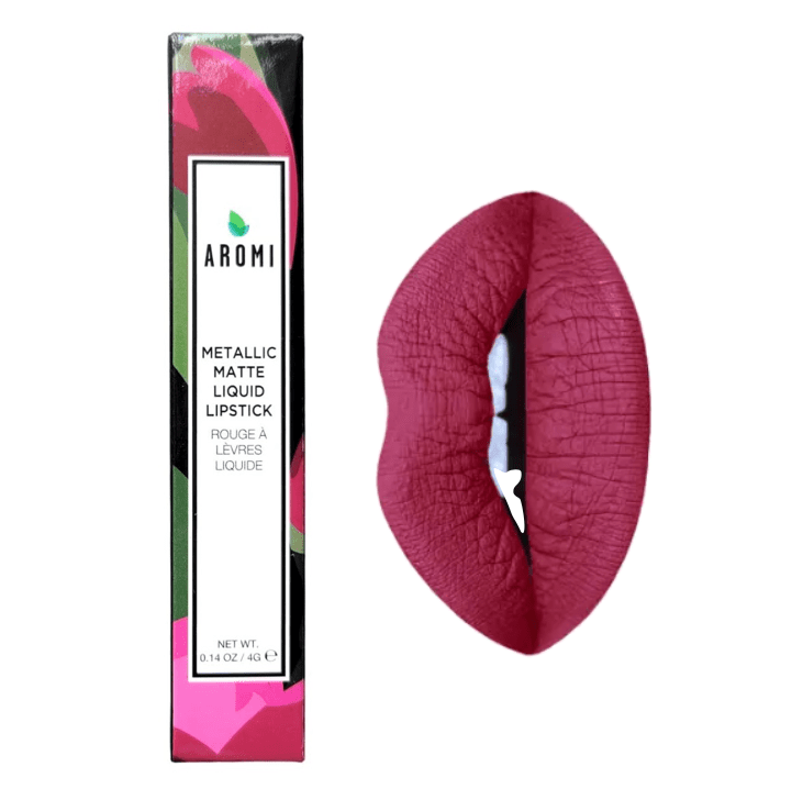 Aromi Beauty Matte Liquid Lipstick, Burgundy Beet