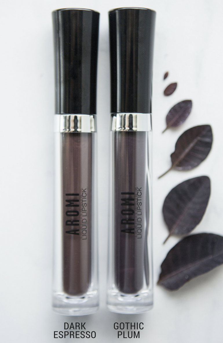 Aromi Beauty Matte Liquid Lipstick, Dark Espresso