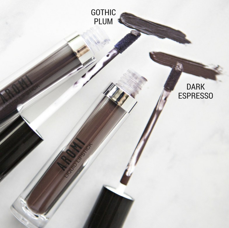Aromi Beauty Matte Liquid Lipstick, Dark Espresso