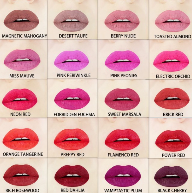 Aromi Beauty Matte Liquid Lipstick, Dark Espresso