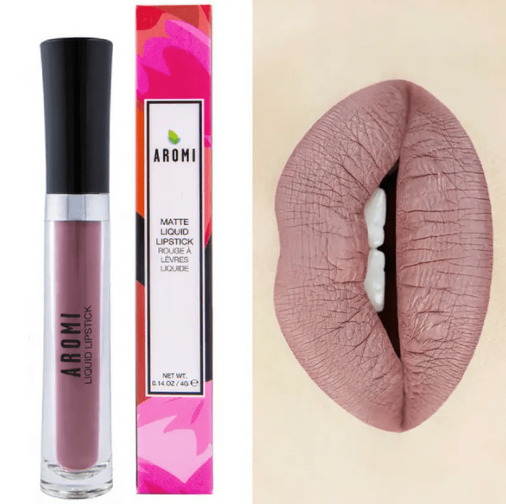 Aromi Beauty Matte Liquid Lipstick, Desert Taupe