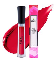 Aromi Beauty Matte Liquid Lipstick, Flamenco Red