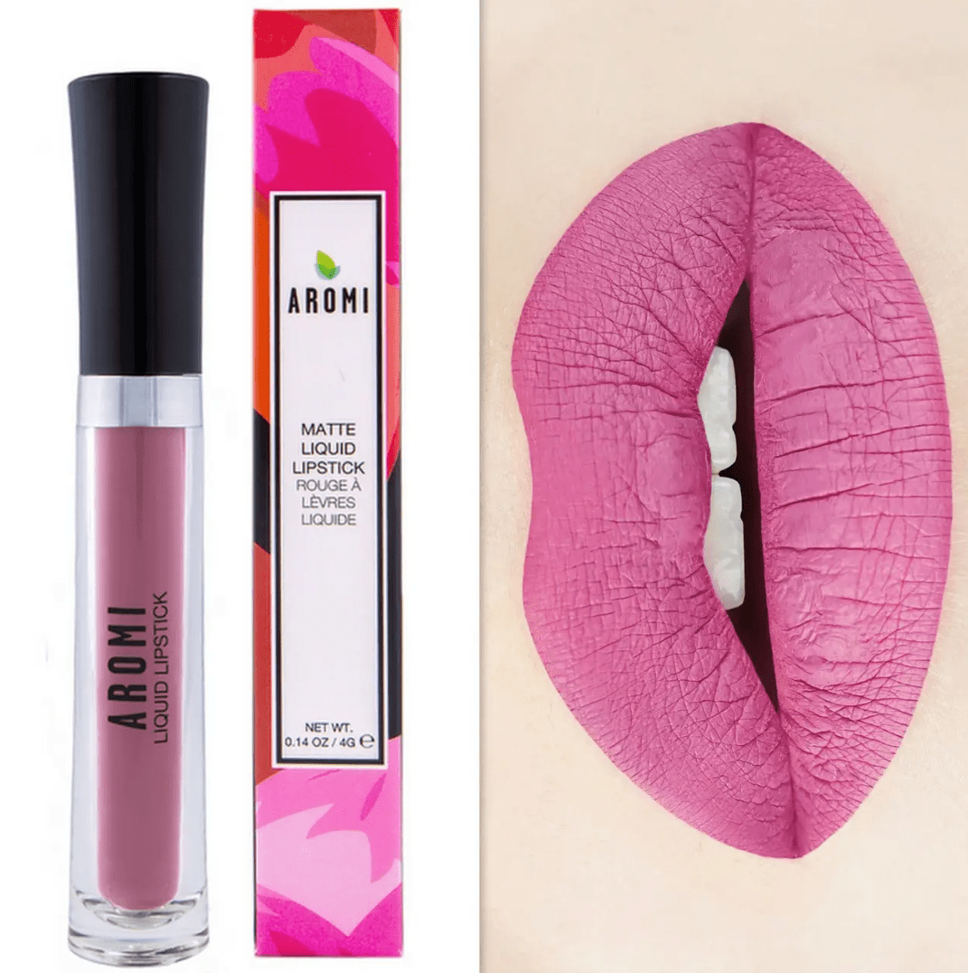 Aromi Beauty Matte Liquid Lipstick, Miss Mauve