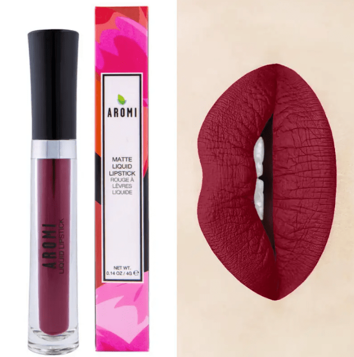 Aromi Beauty Matte Liquid Lipstick, Red Dahlia