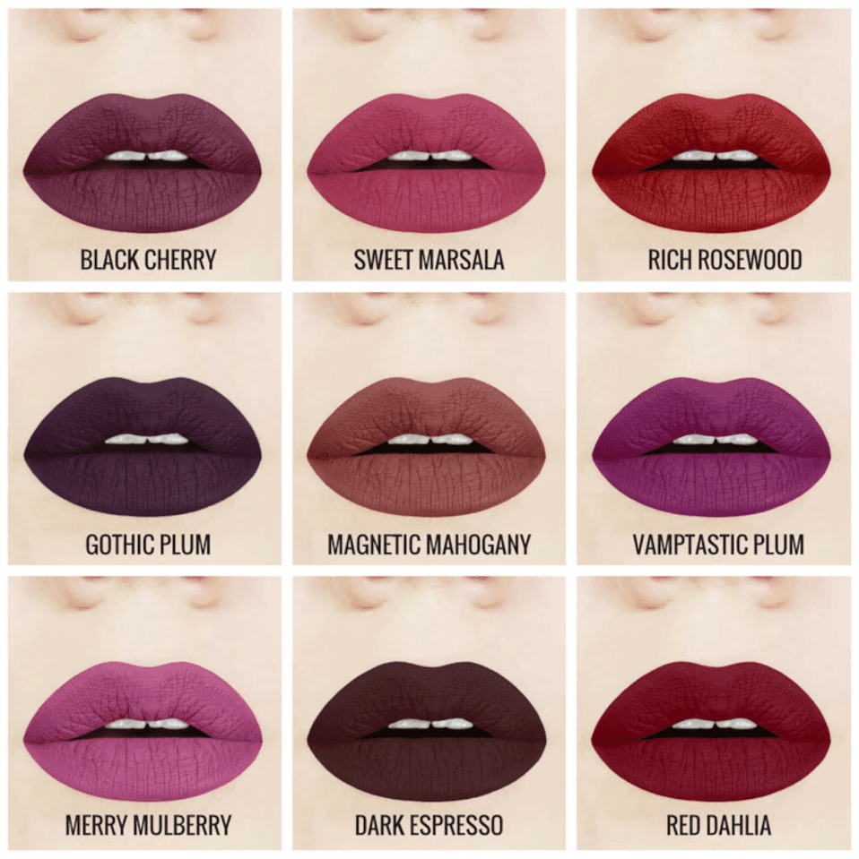 Aromi Beauty Matte Liquid Lipstick, Rich Rosewood