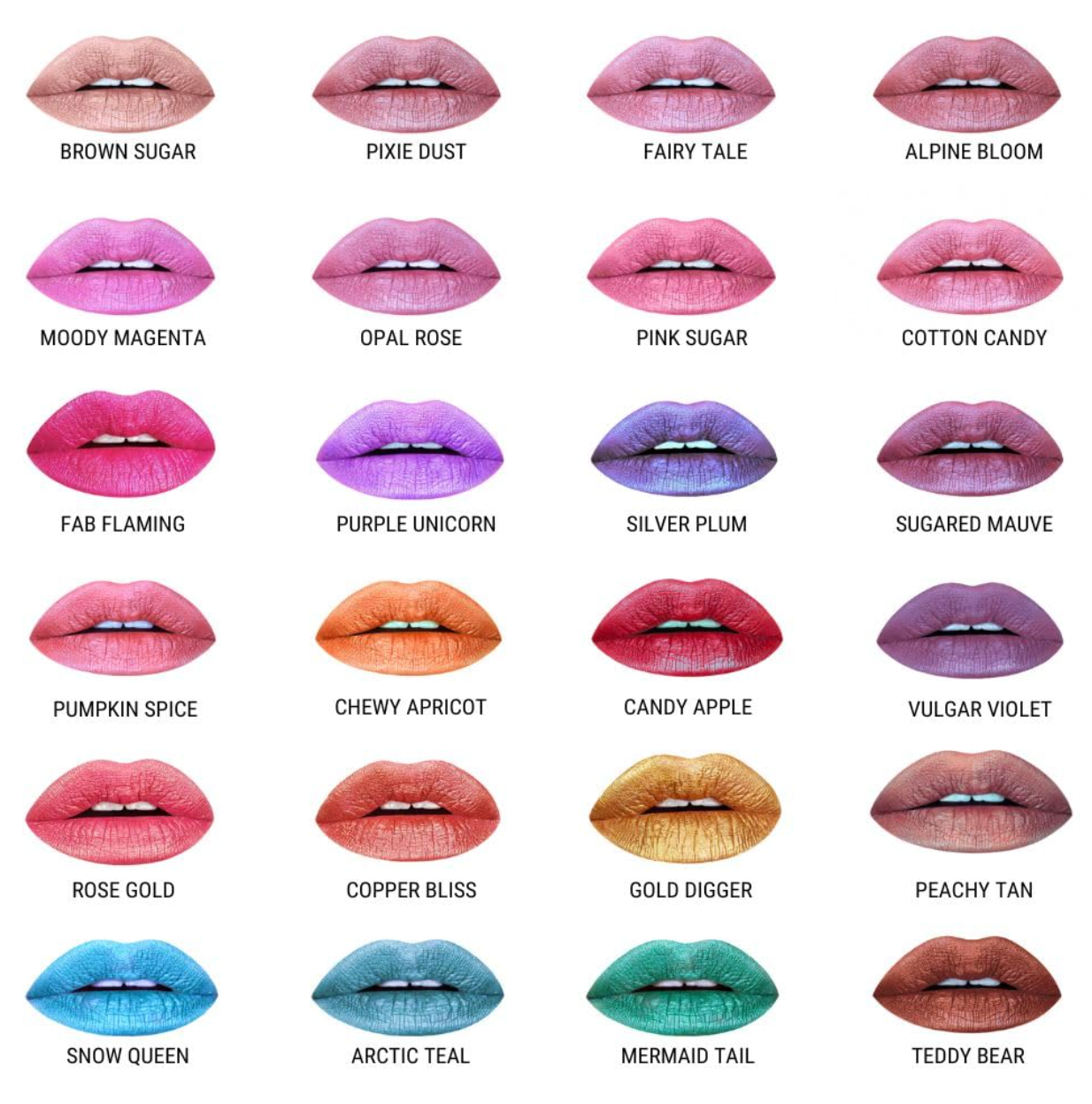 Aromi Beauty Metallic Liquid Lipstick, Alpine Bloom