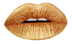 Aromi Beauty - Metallic Liquid Lipstick, Gold Digger