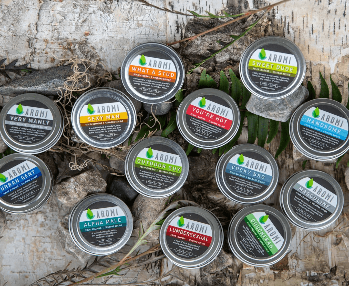 Aromi Beauty Solid Cologne, Handsome