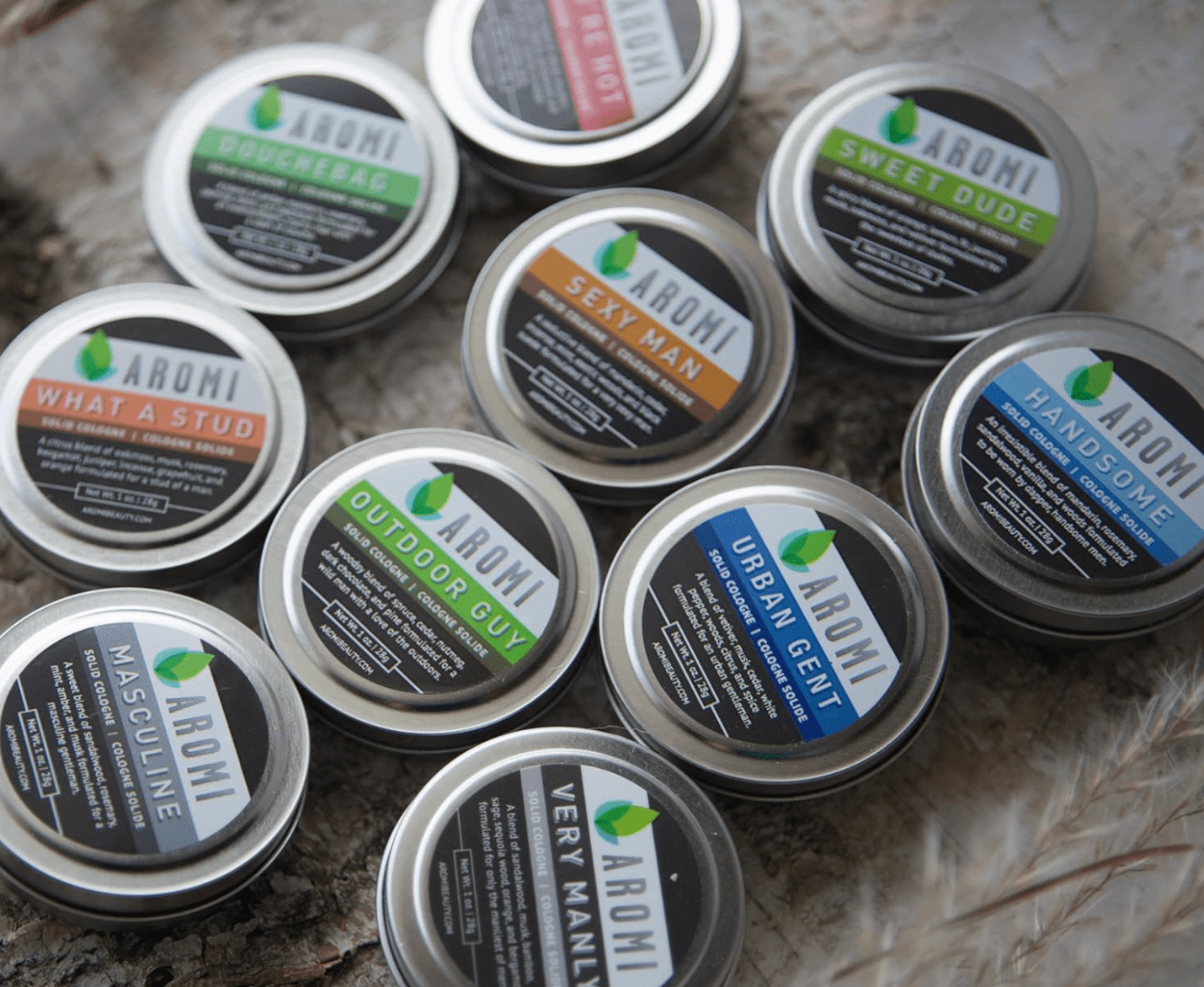 Aromi Beauty Solid Cologne, Handsome