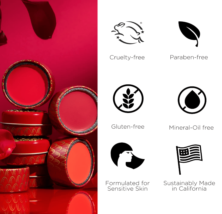 Besame Cosmetics - Crimson Cream Rouge - Apricot Orange (1938)