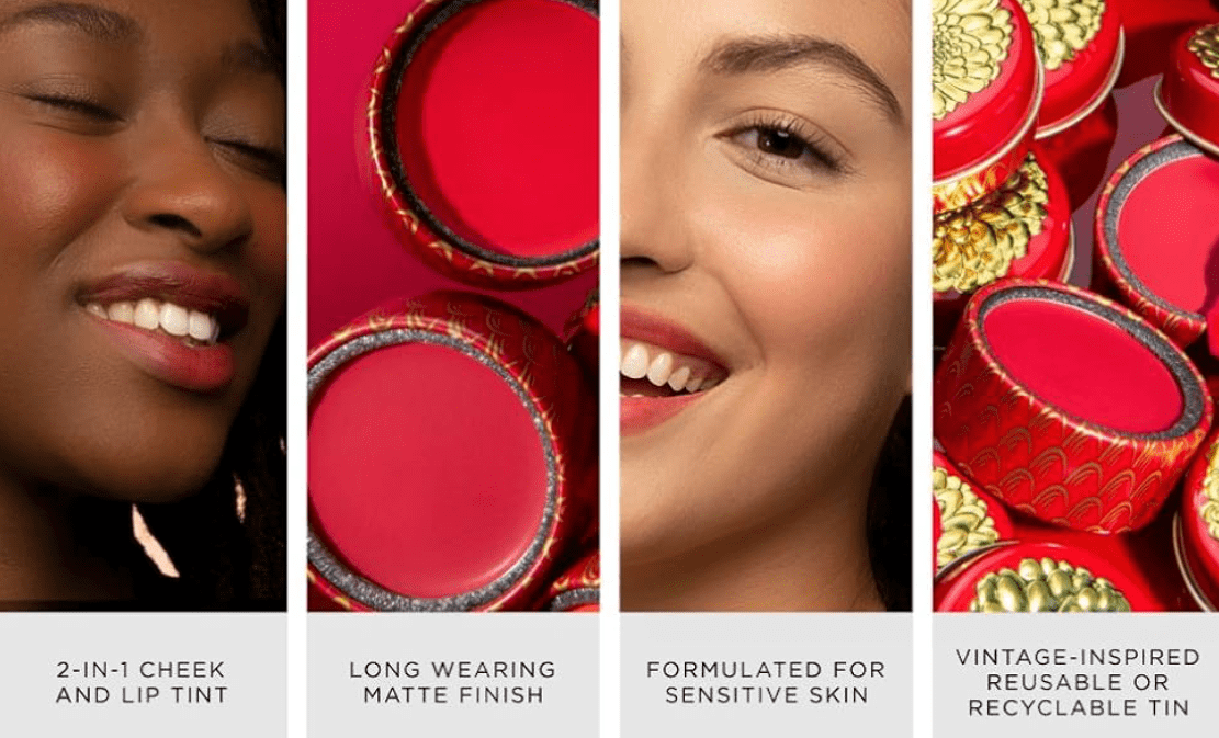 Besame Cosmetics - Crimson Cream Rouge - Poppy Pink (1967)