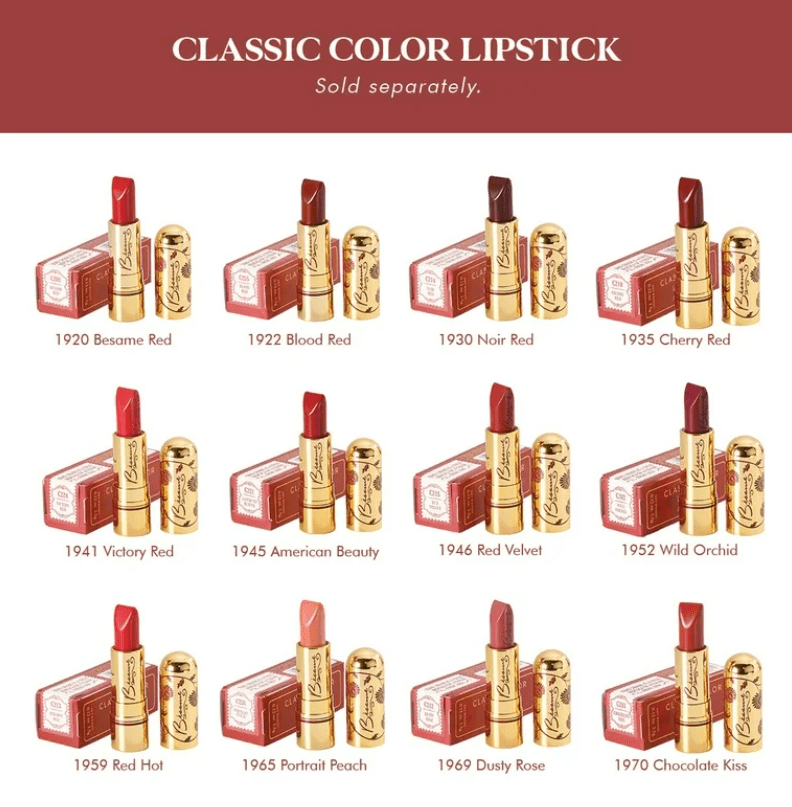 Besame Cosmetics Lipstick, Noir Red (1930)