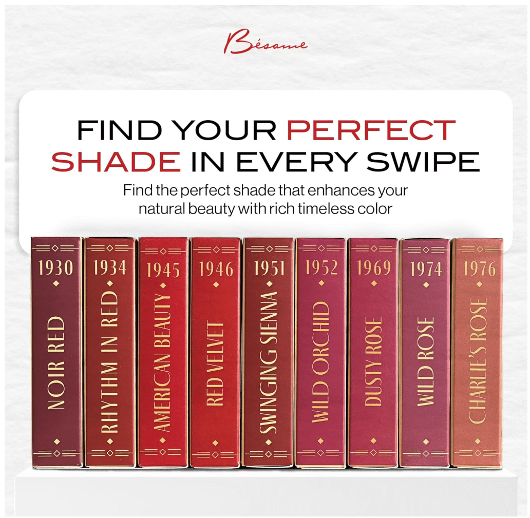 Besame Cosmetics Lipstick, Swinging Sienna (1951)