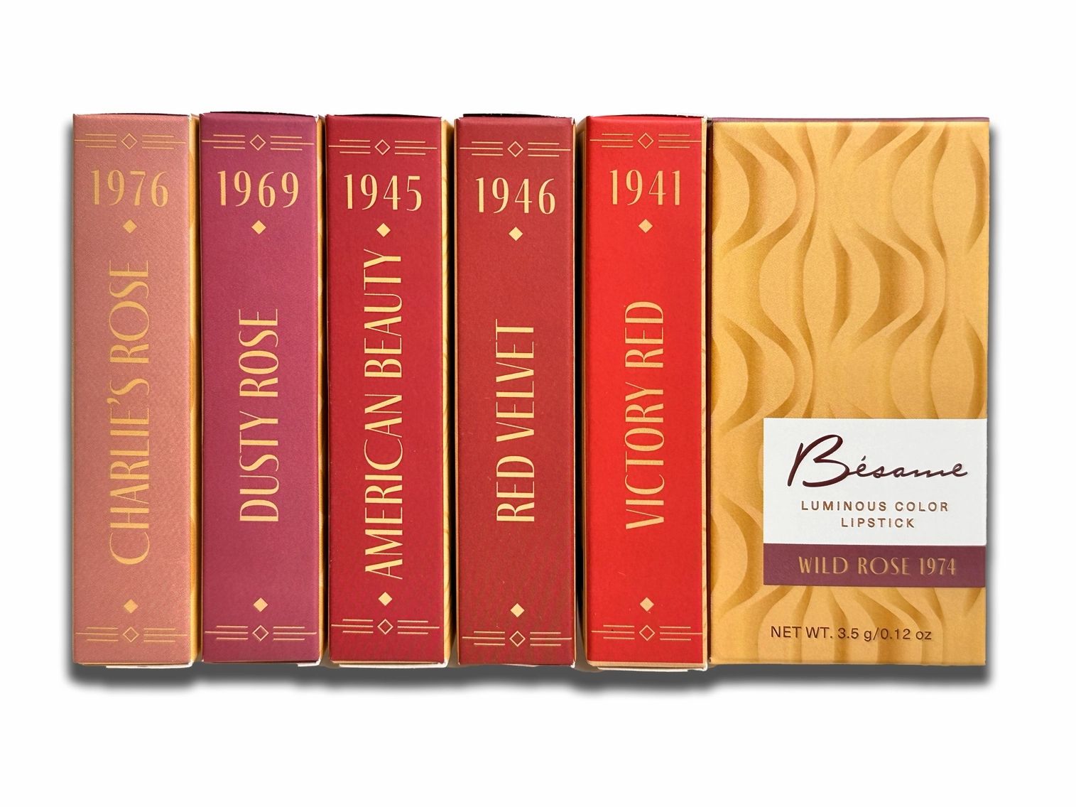 Besame Cosmetics Lipstick, Wild Rose (1974)