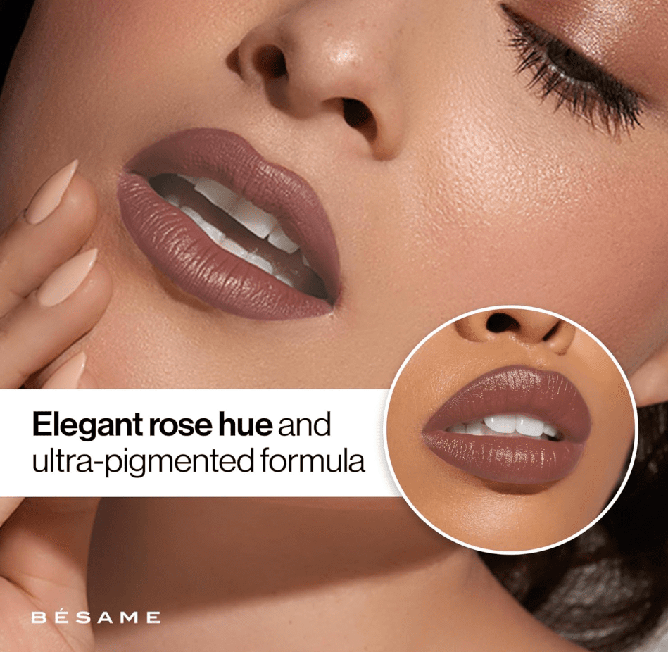 Besame Cosmetics Lipstick, Wild Rose (1974)