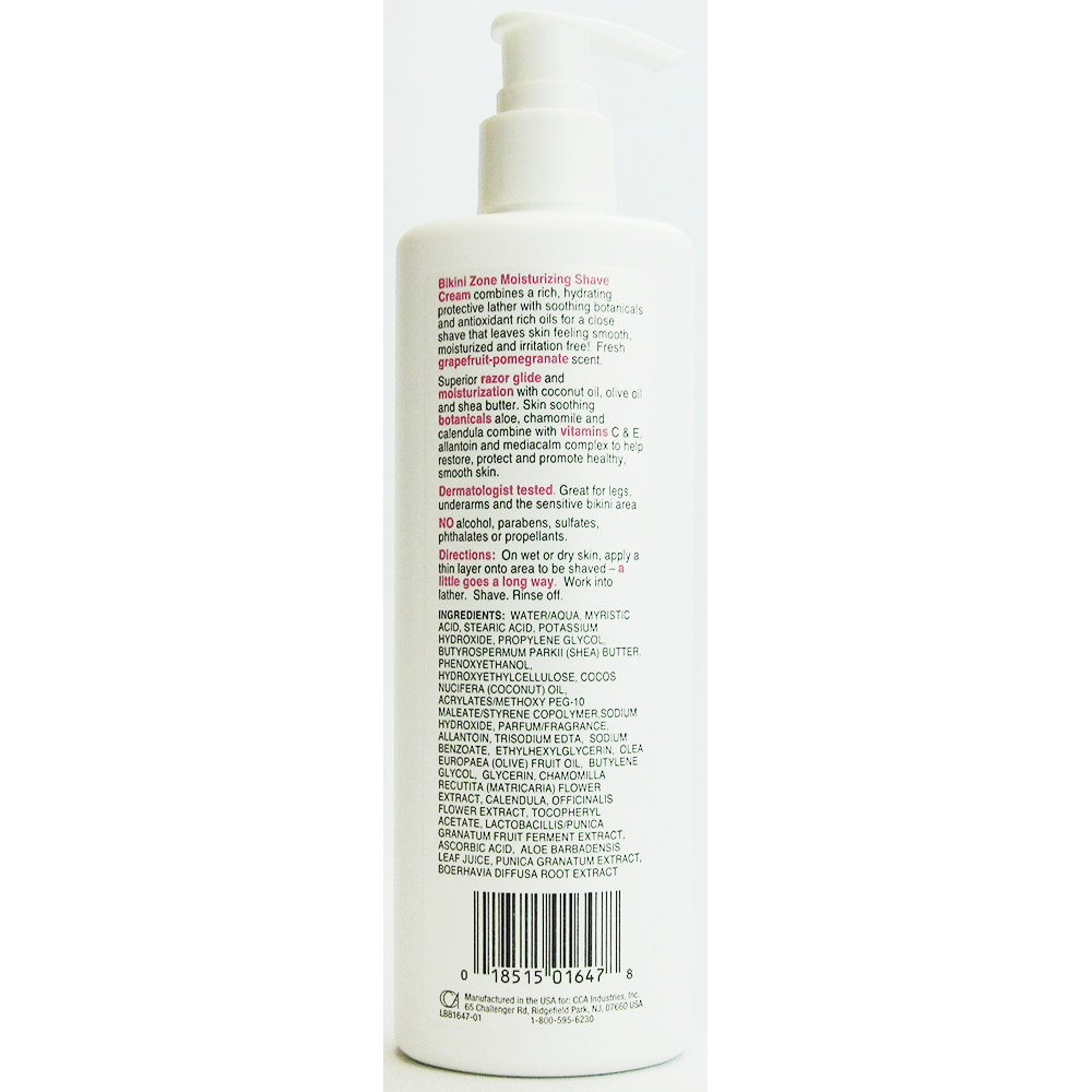 Bikini Zone Moisturizing Shave Cream Grapefruit Pomegrante