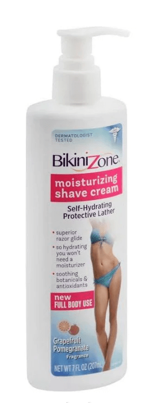 Bikini Zone Moisturizing Shave Cream Grapefruit Pomegrante