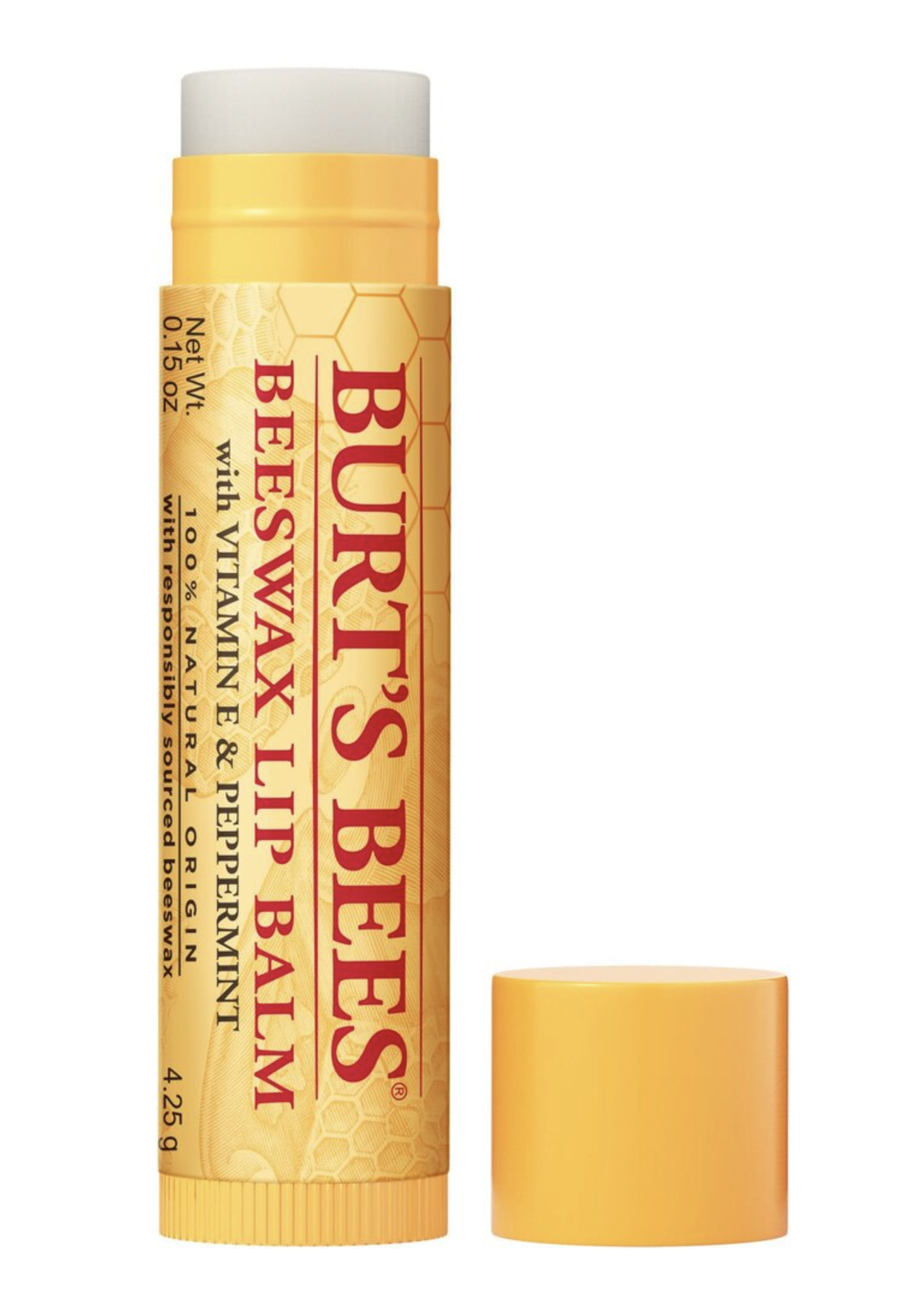Burt's Bees Beeswax Lip Balm Original with Peppermint & Vitamin E Burt's Bees Beeswax Lip Balm Original with Peppermint & Vitamin E