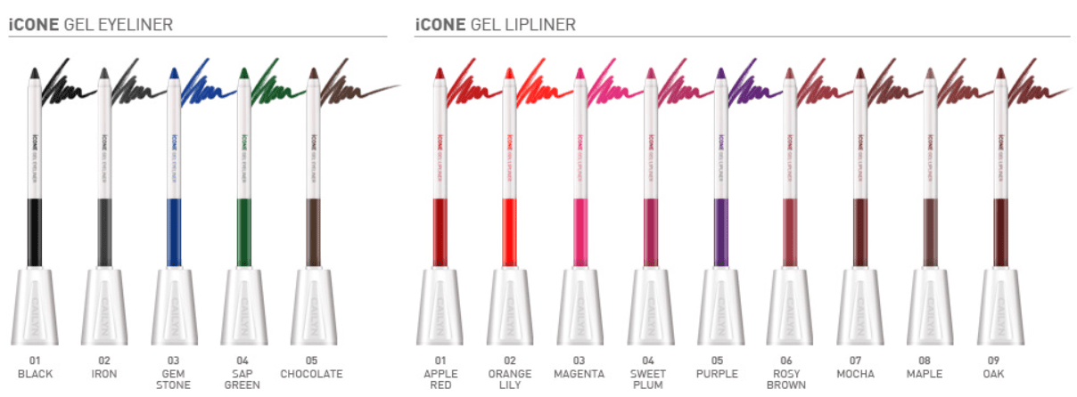CAILYN iCONE GEL EyeLiner with Sharpner Holder, Iron (02)