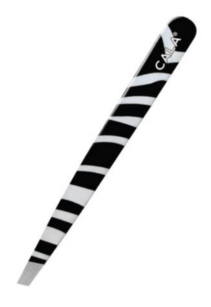  CALA Animal Print Slanted Tweezer - Zebra [50787] 