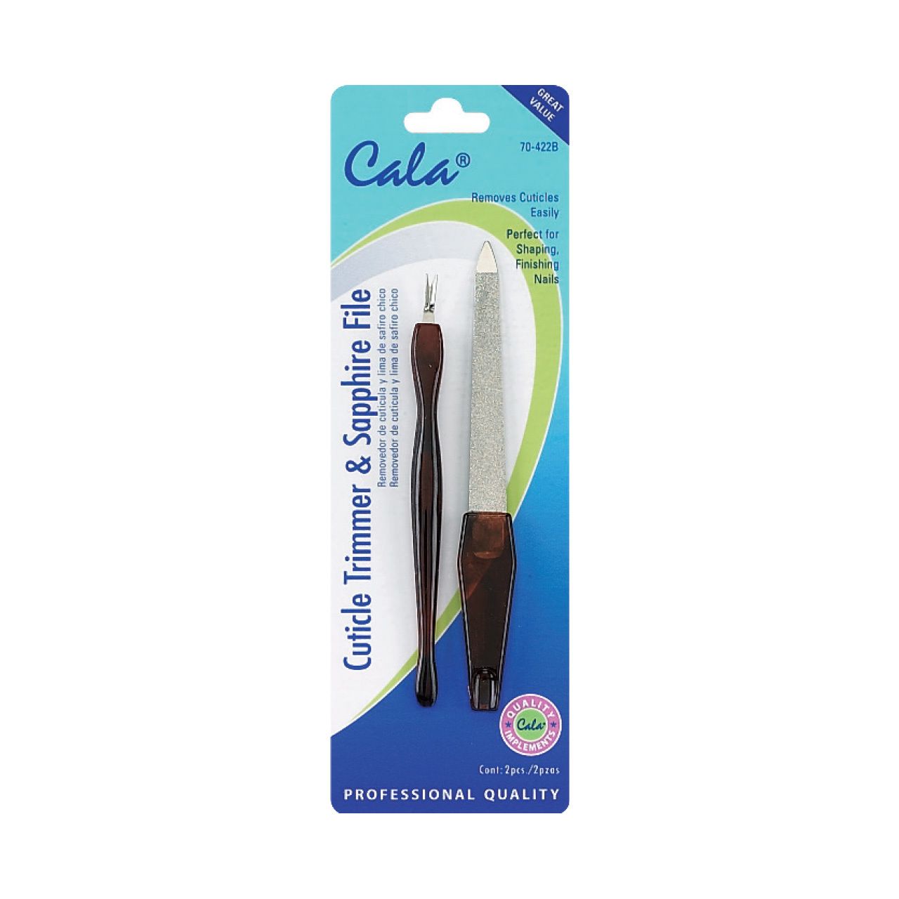 Cala cuticle trimmer & sapphire file
