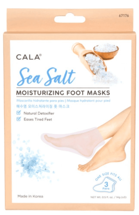Cala Moisturizing Sea Salt Foot Mask (3 Pairs)