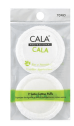 CALA Non-Latex Satin Cotton Puffs (2pc/pk)