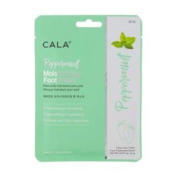 Cala Peppermint moisturizing foot masks (3 Pairs)
