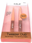 Cala Rose gold tweezer Duo (50921)