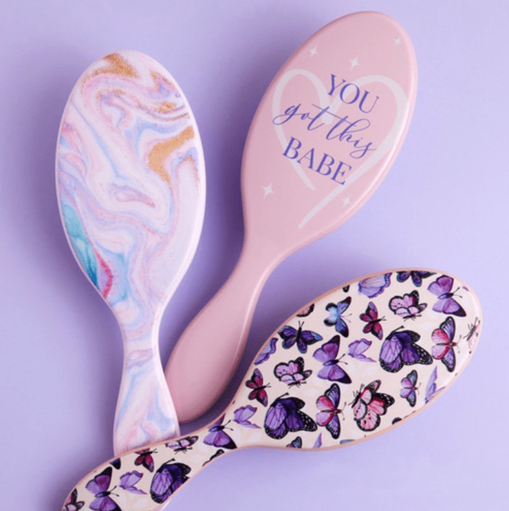 Cala Wet-N-Dry Detangling Hair Brush (Pastel Dreams)