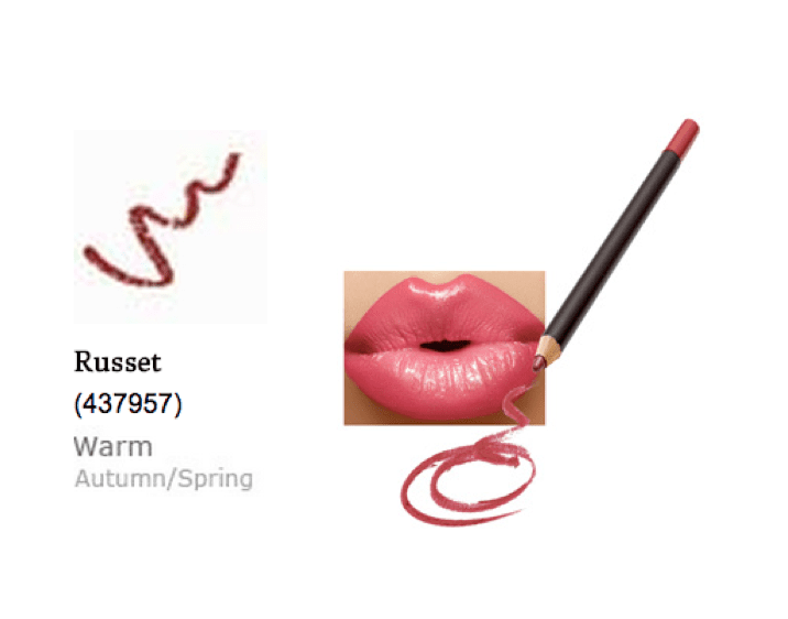 Color Me Beautiful Lip Pencil, Russet 