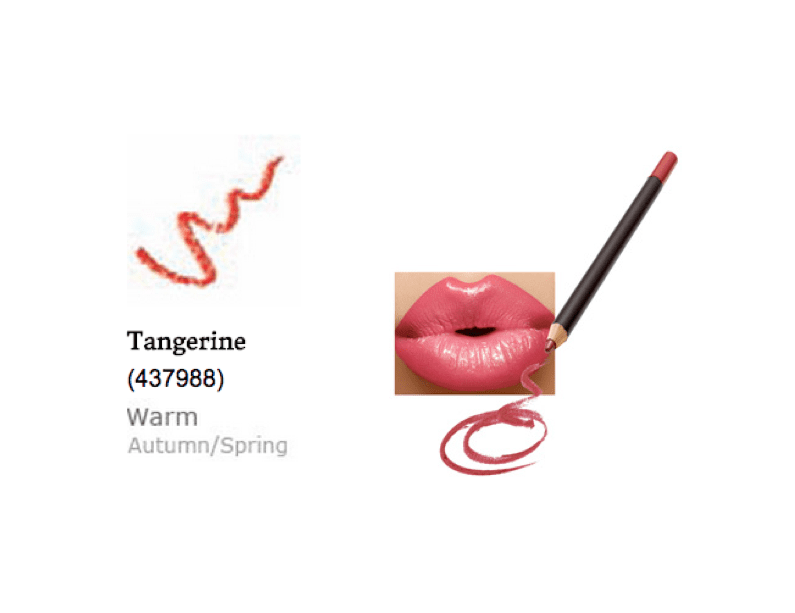 Color Me Beautiful Lip Pencil, Tangerine 