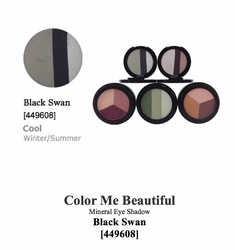 Color Me Beautiful Mineral Eye Shadow - Black Swan
