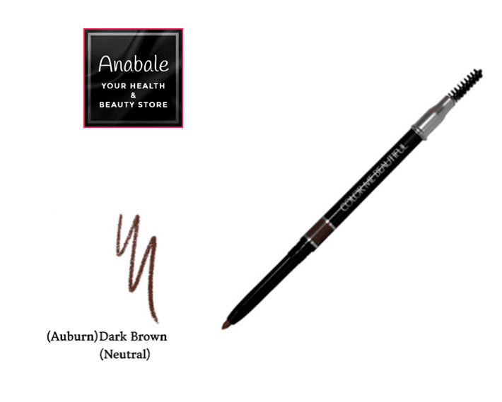 Color Me Beautiful Waterproof Automatic Eye Brow Pencil, Dark Brown [412480]