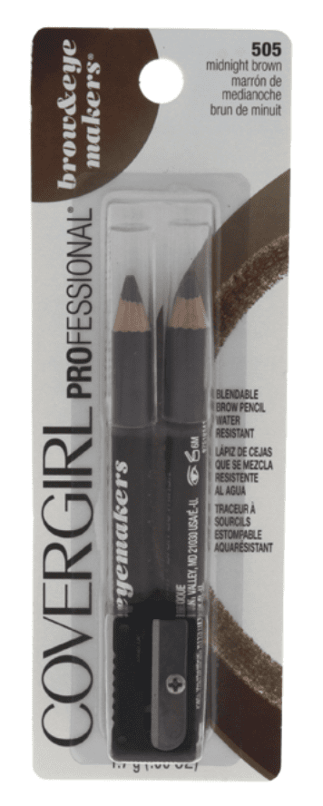 CoverGirl Brow & Eye Makers Brow Shaper & Eyeliner, Rich Brown 505