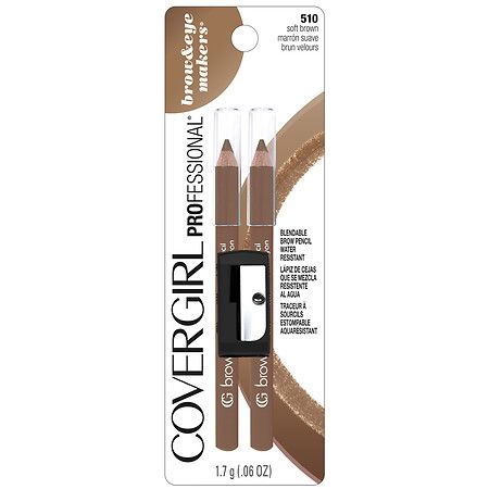 CoverGirl Brow & Eye Makers Brow Shaper & Eyeliner, Soft Brown 510