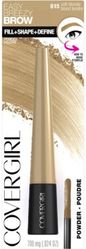 COVERGIRL Easy Breezy Brow Fill Plus Shape Plus Define Powder Eyebrow Makeup, Soft Blonde 815