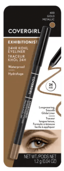COVERGIRL Exhibitionist 24-Hour Kohl Eyeliner, Gold Metallic 400