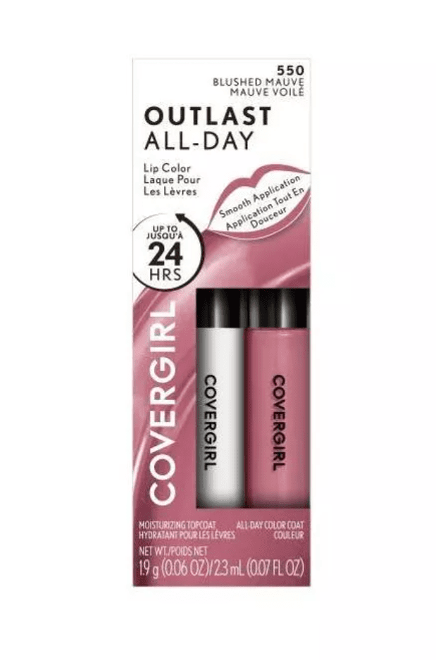 COVERGIRL Outlast All-Day Lip Color Custom Reds, Blushed Mauve (550)