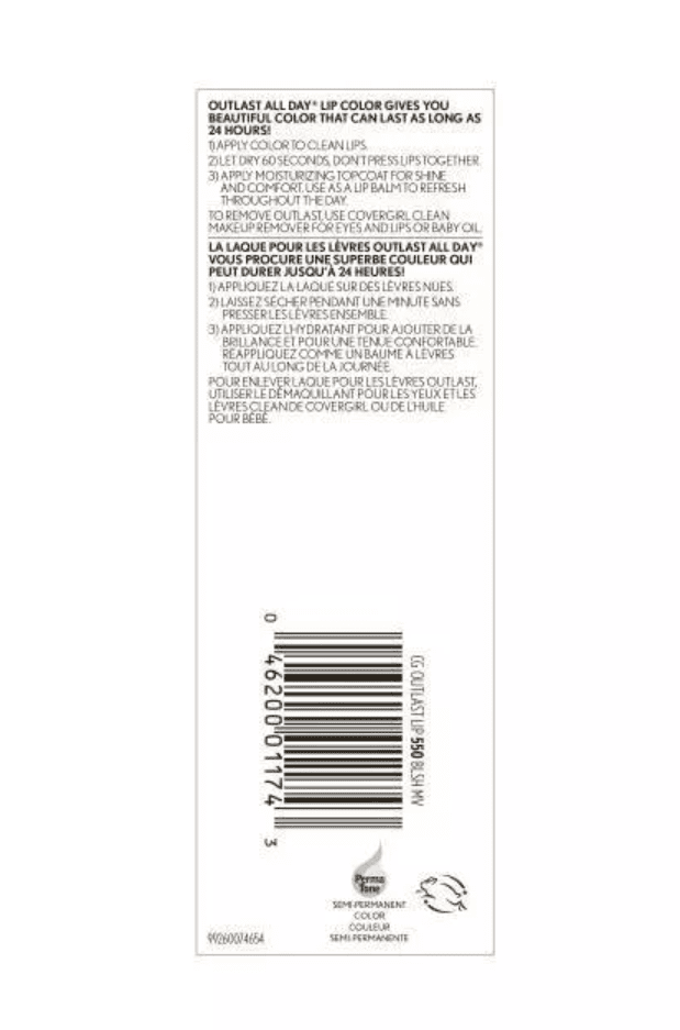 COVERGIRL Outlast All-Day Lip Color Custom Reds, Blushed Mauve (550)