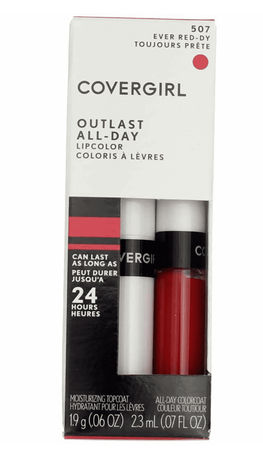 COVERGIRL Outlast All-Day Lip Color Custom Reds, Ever Red-dy (507)