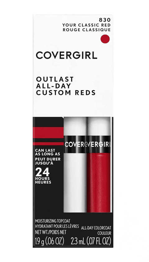 COVERGIRL Outlast All-Day Lip Color Custom Reds, Your Classic Red (830)