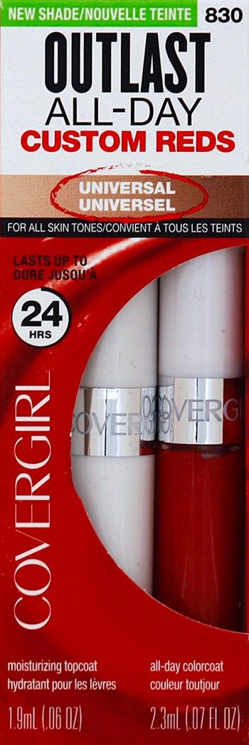 CoverGirl Outlast All-Day Lipcolor with Topcoat, Your Classic Red 830