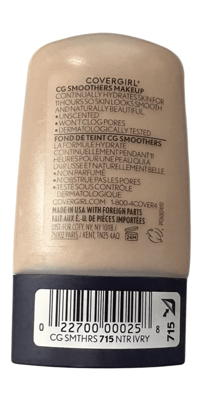 COVERGIRL Smoothers Hydrating Makeup, Natural Ivory (715)