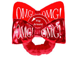 Double Dare (OMG)! Reversible Mega Hairband (Red Plush / Red Platinum)