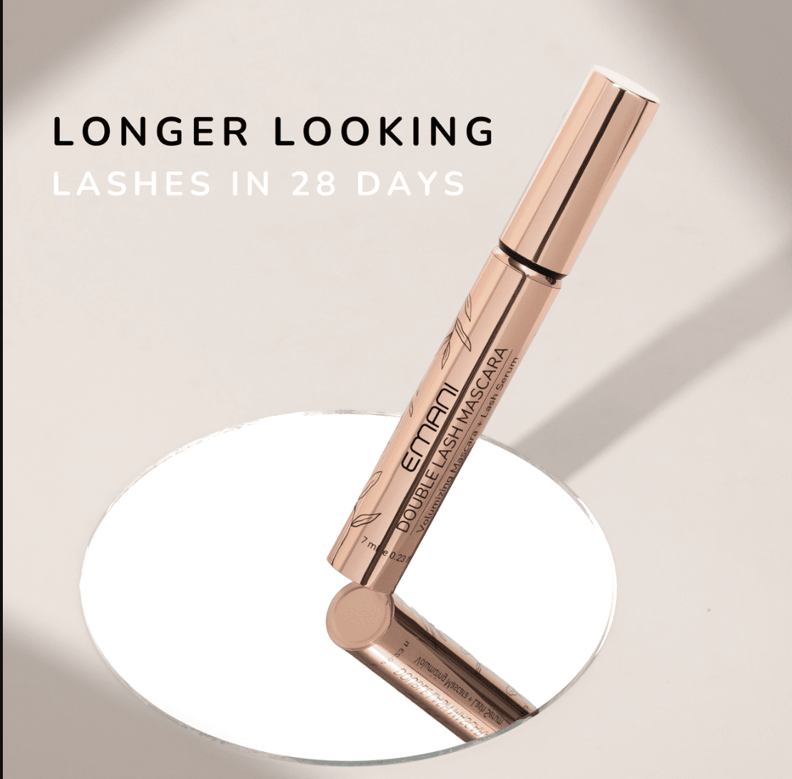 EMANI VEGAN COSMETICS Double Lash Mascara Organic - Black